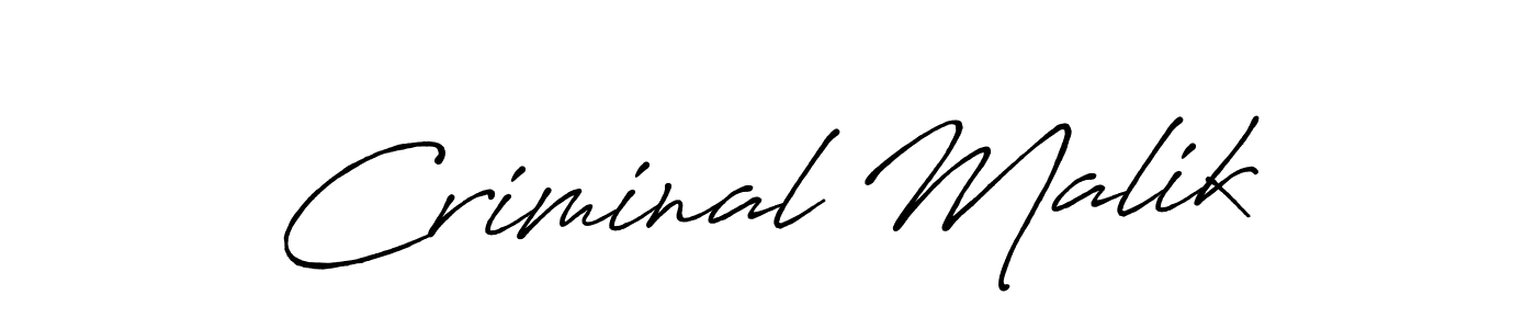 How to make Criminal Malik signature? Antro_Vectra_Bolder is a professional autograph style. Create handwritten signature for Criminal Malik name. Criminal Malik signature style 7 images and pictures png