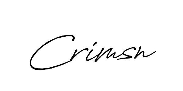 Design your own signature with our free online signature maker. With this signature software, you can create a handwritten (Antro_Vectra_Bolder) signature for name Crimsn. Crimsn signature style 7 images and pictures png