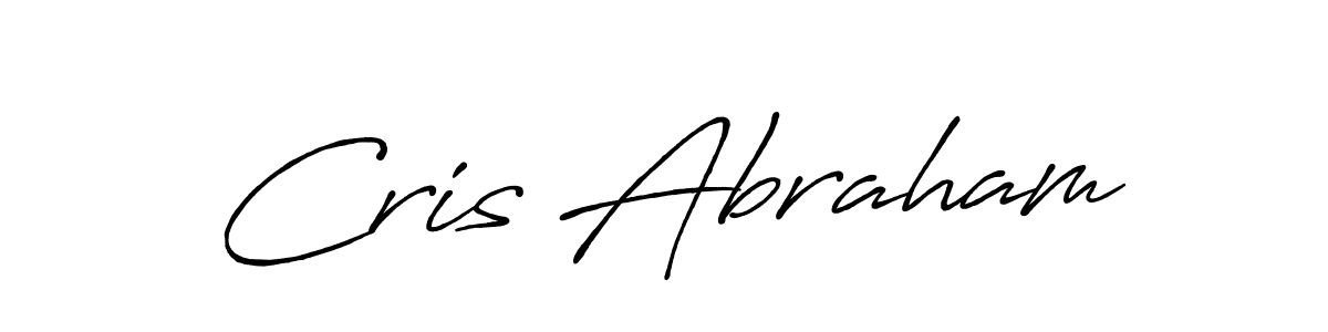 How to make Cris Abraham name signature. Use Antro_Vectra_Bolder style for creating short signs online. This is the latest handwritten sign. Cris Abraham signature style 7 images and pictures png