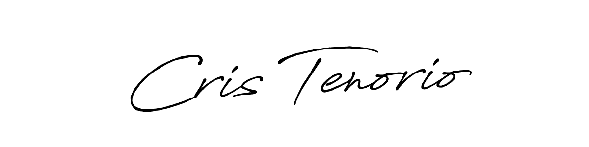How to make Cris Tenorio name signature. Use Antro_Vectra_Bolder style for creating short signs online. This is the latest handwritten sign. Cris Tenorio signature style 7 images and pictures png