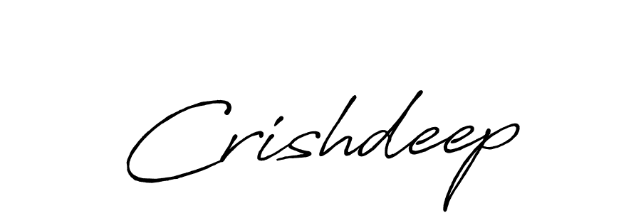 How to make Crishdeep name signature. Use Antro_Vectra_Bolder style for creating short signs online. This is the latest handwritten sign. Crishdeep signature style 7 images and pictures png