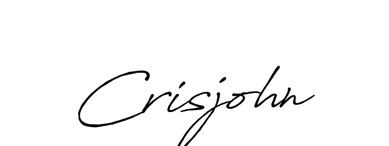 Create a beautiful signature design for name Crisjohn. With this signature (Antro_Vectra_Bolder) fonts, you can make a handwritten signature for free. Crisjohn signature style 7 images and pictures png