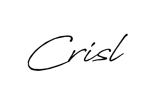 Design your own signature with our free online signature maker. With this signature software, you can create a handwritten (Antro_Vectra_Bolder) signature for name Crisl. Crisl signature style 7 images and pictures png