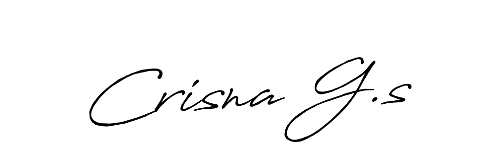 Also we have Crisna G.s name is the best signature style. Create professional handwritten signature collection using Antro_Vectra_Bolder autograph style. Crisna G.s signature style 7 images and pictures png