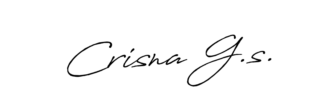 This is the best signature style for the Crisna G.s. name. Also you like these signature font (Antro_Vectra_Bolder). Mix name signature. Crisna G.s. signature style 7 images and pictures png