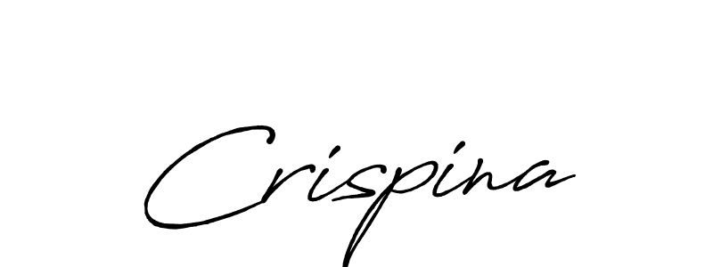 How to make Crispina signature? Antro_Vectra_Bolder is a professional autograph style. Create handwritten signature for Crispina name. Crispina signature style 7 images and pictures png