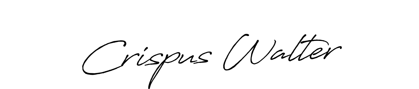 How to make Crispus Walter name signature. Use Antro_Vectra_Bolder style for creating short signs online. This is the latest handwritten sign. Crispus Walter signature style 7 images and pictures png