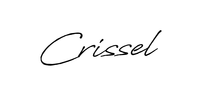 Similarly Antro_Vectra_Bolder is the best handwritten signature design. Signature creator online .You can use it as an online autograph creator for name Crissel. Crissel signature style 7 images and pictures png