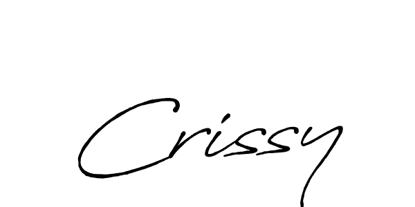 The best way (Antro_Vectra_Bolder) to make a short signature is to pick only two or three words in your name. The name Crissy include a total of six letters. For converting this name. Crissy signature style 7 images and pictures png