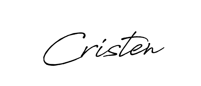 You should practise on your own different ways (Antro_Vectra_Bolder) to write your name (Cristen) in signature. don't let someone else do it for you. Cristen signature style 7 images and pictures png