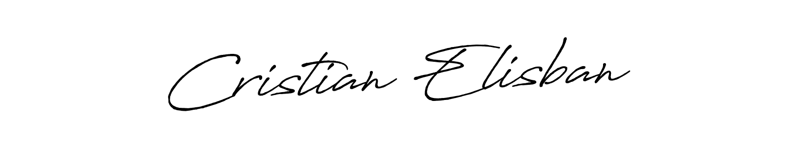 Create a beautiful signature design for name Cristian Elisban. With this signature (Antro_Vectra_Bolder) fonts, you can make a handwritten signature for free. Cristian Elisban signature style 7 images and pictures png