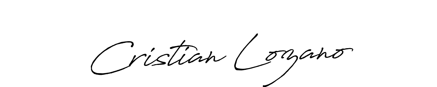 Make a short Cristian Lozano signature style. Manage your documents anywhere anytime using Antro_Vectra_Bolder. Create and add eSignatures, submit forms, share and send files easily. Cristian Lozano signature style 7 images and pictures png