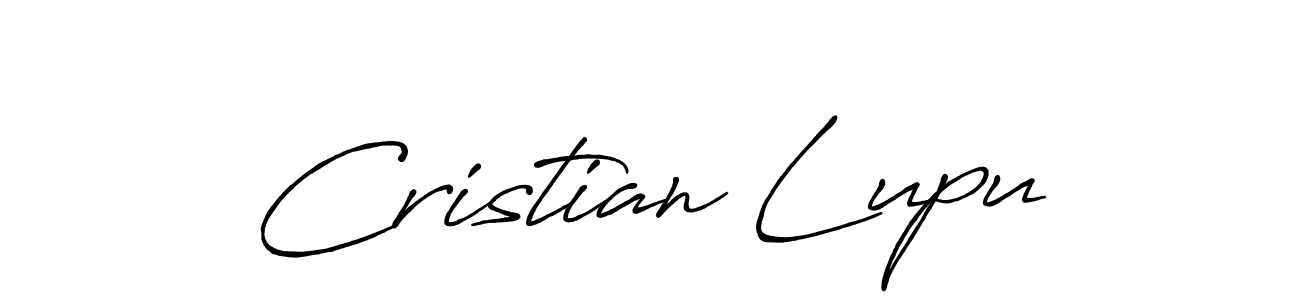 Use a signature maker to create a handwritten signature online. With this signature software, you can design (Antro_Vectra_Bolder) your own signature for name Cristian Lupu. Cristian Lupu signature style 7 images and pictures png