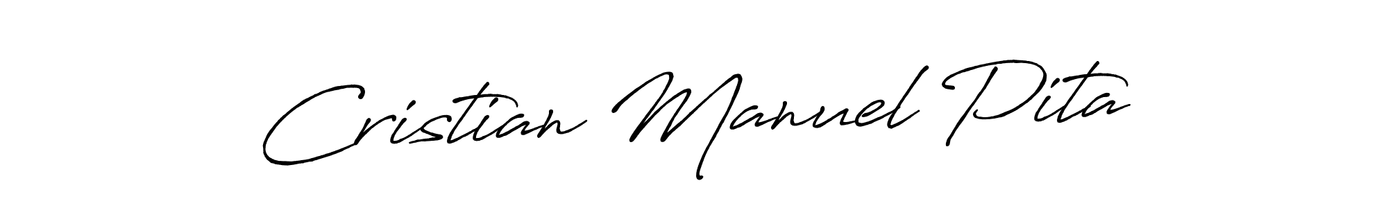 How to make Cristian Manuel Pita signature? Antro_Vectra_Bolder is a professional autograph style. Create handwritten signature for Cristian Manuel Pita name. Cristian Manuel Pita signature style 7 images and pictures png