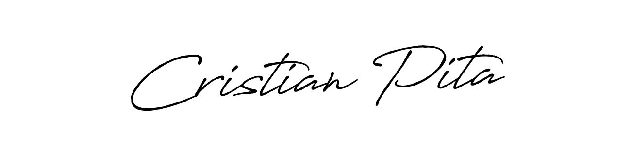 You should practise on your own different ways (Antro_Vectra_Bolder) to write your name (Cristian Pita) in signature. don't let someone else do it for you. Cristian Pita signature style 7 images and pictures png