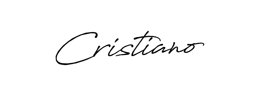 Cristiano stylish signature style. Best Handwritten Sign (Antro_Vectra_Bolder) for my name. Handwritten Signature Collection Ideas for my name Cristiano. Cristiano signature style 7 images and pictures png