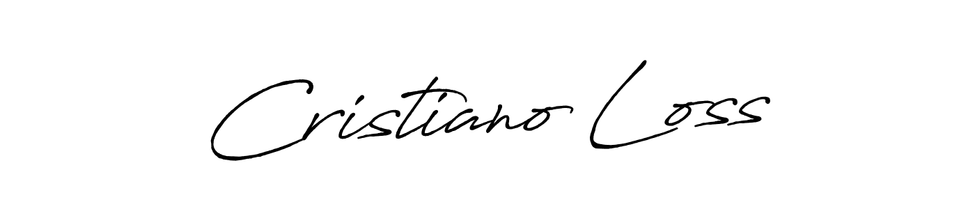 Also You can easily find your signature by using the search form. We will create Cristiano Loss name handwritten signature images for you free of cost using Antro_Vectra_Bolder sign style. Cristiano Loss signature style 7 images and pictures png