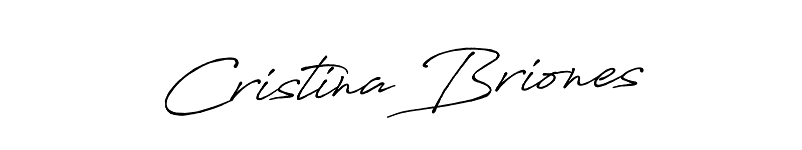 Create a beautiful signature design for name Cristina Briones. With this signature (Antro_Vectra_Bolder) fonts, you can make a handwritten signature for free. Cristina Briones signature style 7 images and pictures png
