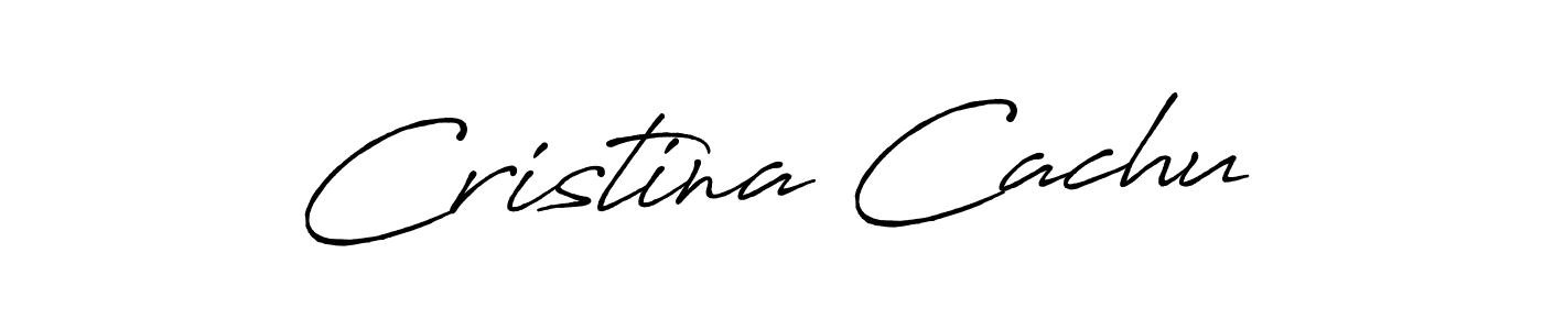 Also we have Cristina Cachu name is the best signature style. Create professional handwritten signature collection using Antro_Vectra_Bolder autograph style. Cristina Cachu signature style 7 images and pictures png