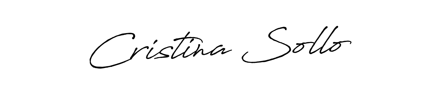 Make a beautiful signature design for name Cristina Sollo. Use this online signature maker to create a handwritten signature for free. Cristina Sollo signature style 7 images and pictures png