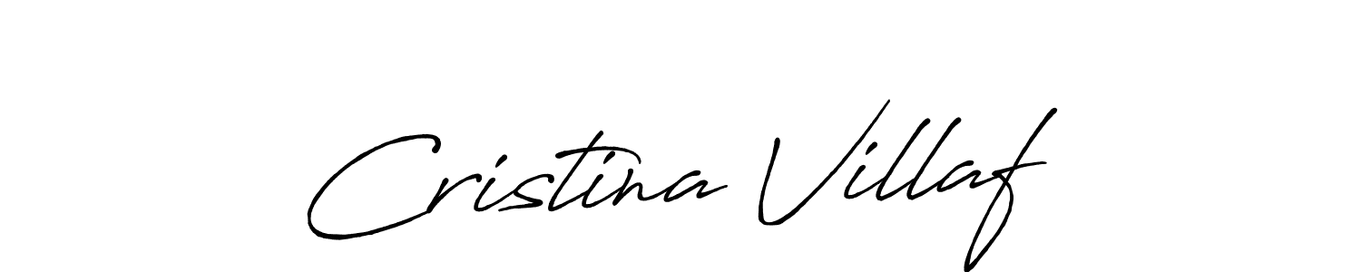 Make a beautiful signature design for name Cristina Villaf. Use this online signature maker to create a handwritten signature for free. Cristina Villaf signature style 7 images and pictures png