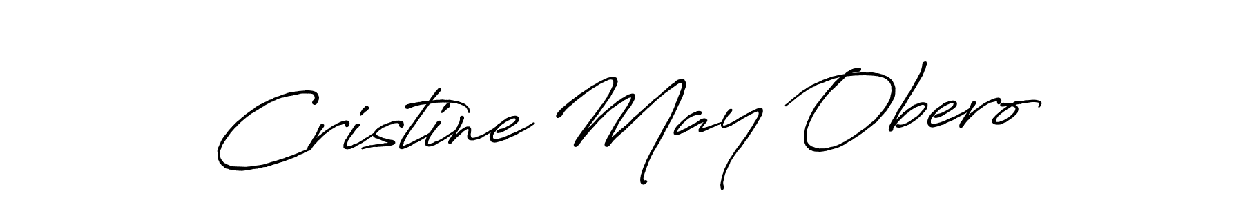 Antro_Vectra_Bolder is a professional signature style that is perfect for those who want to add a touch of class to their signature. It is also a great choice for those who want to make their signature more unique. Get Cristine May Obero name to fancy signature for free. Cristine May Obero signature style 7 images and pictures png