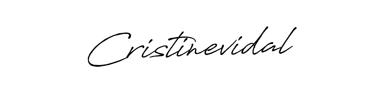 Cristinevidal stylish signature style. Best Handwritten Sign (Antro_Vectra_Bolder) for my name. Handwritten Signature Collection Ideas for my name Cristinevidal. Cristinevidal signature style 7 images and pictures png