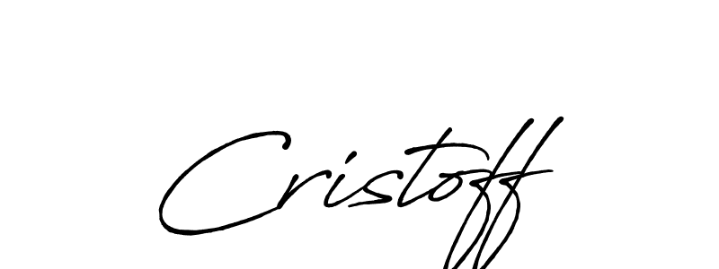 Make a beautiful signature design for name Cristoff. With this signature (Antro_Vectra_Bolder) style, you can create a handwritten signature for free. Cristoff signature style 7 images and pictures png