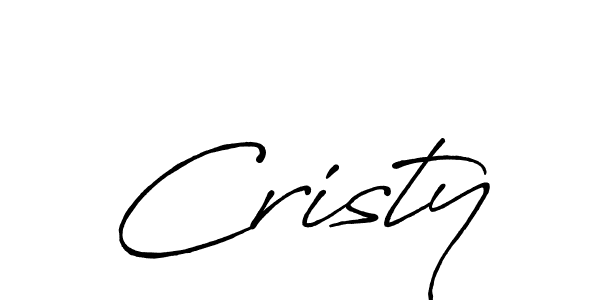 It looks lik you need a new signature style for name Cristy. Design unique handwritten (Antro_Vectra_Bolder) signature with our free signature maker in just a few clicks. Cristy signature style 7 images and pictures png