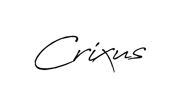 Create a beautiful signature design for name Crixus. With this signature (Antro_Vectra_Bolder) fonts, you can make a handwritten signature for free. Crixus signature style 7 images and pictures png