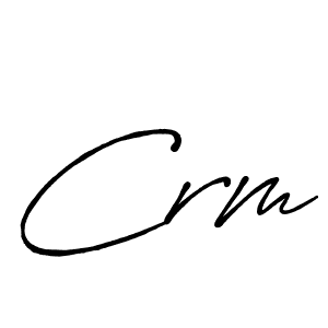 How to make Crm signature? Antro_Vectra_Bolder is a professional autograph style. Create handwritten signature for Crm name. Crm signature style 7 images and pictures png