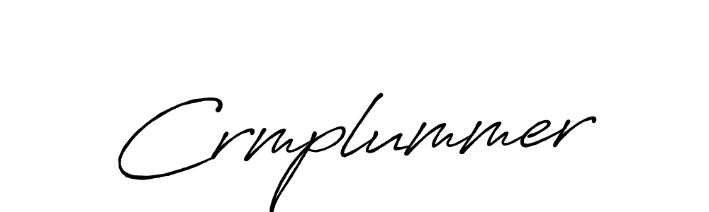 Create a beautiful signature design for name Crmplummer. With this signature (Antro_Vectra_Bolder) fonts, you can make a handwritten signature for free. Crmplummer signature style 7 images and pictures png