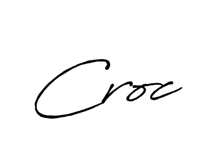 Use a signature maker to create a handwritten signature online. With this signature software, you can design (Antro_Vectra_Bolder) your own signature for name Croc. Croc signature style 7 images and pictures png