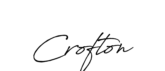 Create a beautiful signature design for name Crofton. With this signature (Antro_Vectra_Bolder) fonts, you can make a handwritten signature for free. Crofton signature style 7 images and pictures png