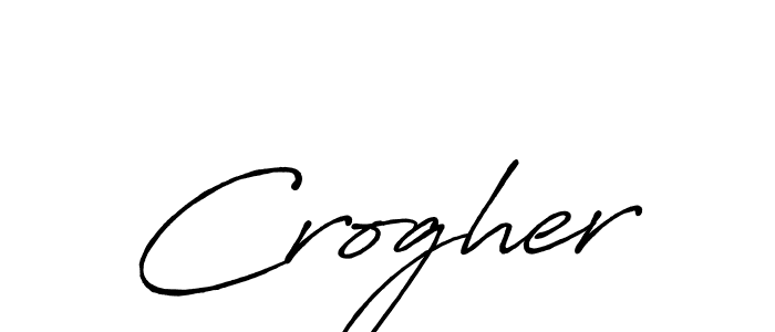 You should practise on your own different ways (Antro_Vectra_Bolder) to write your name (Crogher) in signature. don't let someone else do it for you. Crogher signature style 7 images and pictures png