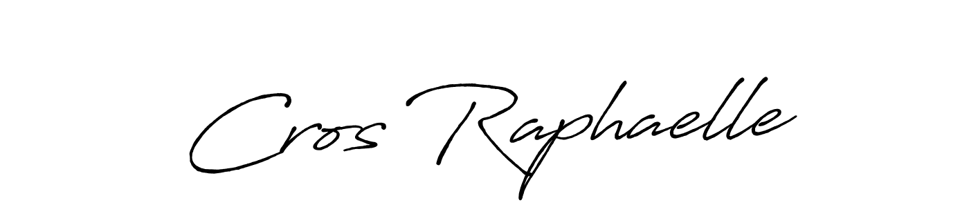 Similarly Antro_Vectra_Bolder is the best handwritten signature design. Signature creator online .You can use it as an online autograph creator for name Cros Raphaelle. Cros Raphaelle signature style 7 images and pictures png