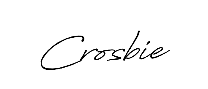 Make a beautiful signature design for name Crosbie. With this signature (Antro_Vectra_Bolder) style, you can create a handwritten signature for free. Crosbie signature style 7 images and pictures png