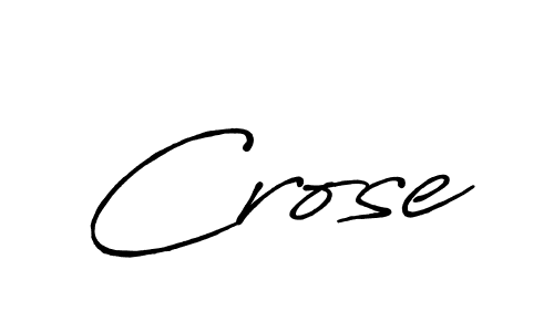 Use a signature maker to create a handwritten signature online. With this signature software, you can design (Antro_Vectra_Bolder) your own signature for name Crose. Crose signature style 7 images and pictures png