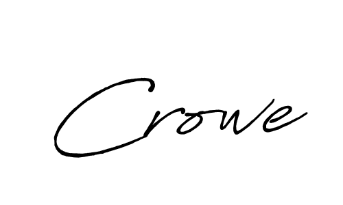 Create a beautiful signature design for name Crowe. With this signature (Antro_Vectra_Bolder) fonts, you can make a handwritten signature for free. Crowe signature style 7 images and pictures png