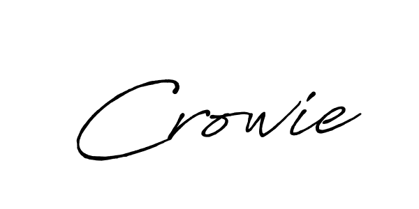 Create a beautiful signature design for name Crowie. With this signature (Antro_Vectra_Bolder) fonts, you can make a handwritten signature for free. Crowie signature style 7 images and pictures png