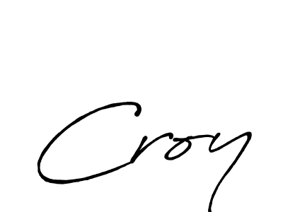 Create a beautiful signature design for name Croy. With this signature (Antro_Vectra_Bolder) fonts, you can make a handwritten signature for free. Croy signature style 7 images and pictures png