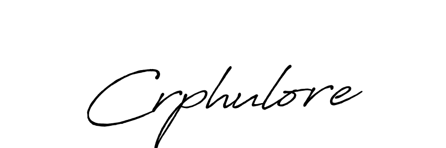 How to make Crphulore signature? Antro_Vectra_Bolder is a professional autograph style. Create handwritten signature for Crphulore name. Crphulore signature style 7 images and pictures png