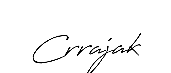 if you are searching for the best signature style for your name Crrajak. so please give up your signature search. here we have designed multiple signature styles  using Antro_Vectra_Bolder. Crrajak signature style 7 images and pictures png