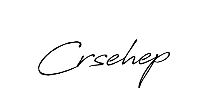 The best way (Antro_Vectra_Bolder) to make a short signature is to pick only two or three words in your name. The name Crsehep include a total of six letters. For converting this name. Crsehep signature style 7 images and pictures png