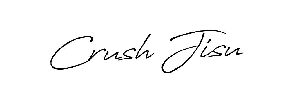 How to make Crush Jisu signature? Antro_Vectra_Bolder is a professional autograph style. Create handwritten signature for Crush Jisu name. Crush Jisu signature style 7 images and pictures png