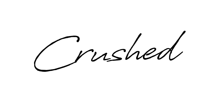 Crushed stylish signature style. Best Handwritten Sign (Antro_Vectra_Bolder) for my name. Handwritten Signature Collection Ideas for my name Crushed. Crushed signature style 7 images and pictures png