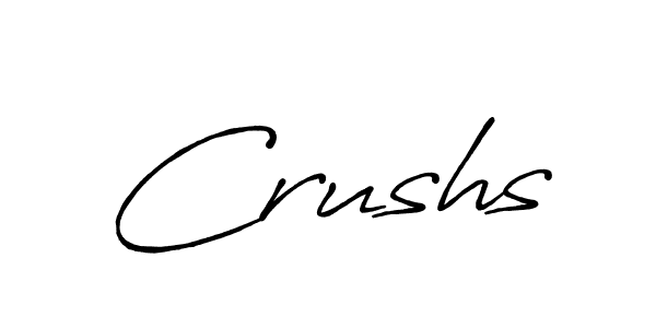 It looks lik you need a new signature style for name Crushs. Design unique handwritten (Antro_Vectra_Bolder) signature with our free signature maker in just a few clicks. Crushs signature style 7 images and pictures png