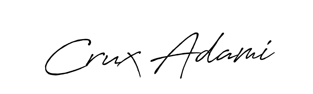 Create a beautiful signature design for name Crux Adami. With this signature (Antro_Vectra_Bolder) fonts, you can make a handwritten signature for free. Crux Adami signature style 7 images and pictures png
