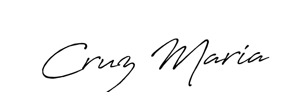Use a signature maker to create a handwritten signature online. With this signature software, you can design (Antro_Vectra_Bolder) your own signature for name Cruz Maria. Cruz Maria signature style 7 images and pictures png