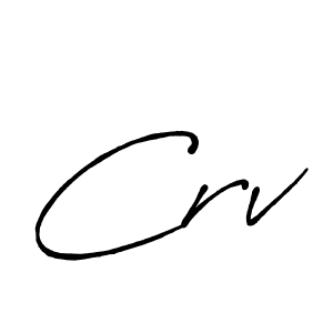 How to make Crv signature? Antro_Vectra_Bolder is a professional autograph style. Create handwritten signature for Crv name. Crv signature style 7 images and pictures png